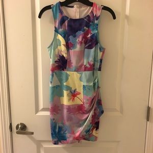 Floral print cocktail dress